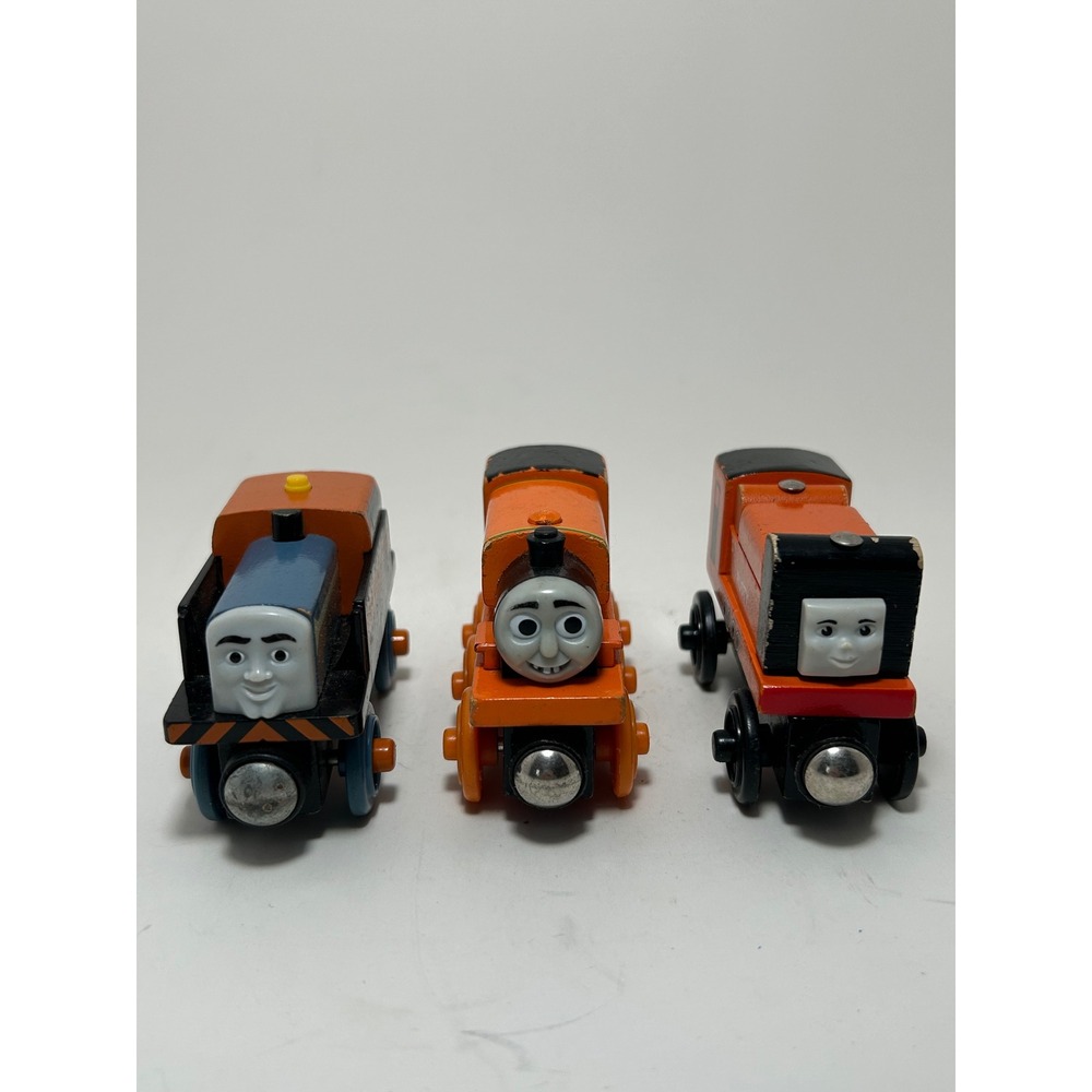 Thomas & Friends Wooden Railway 3 Pack Rusty Billy Den Orange Blue Engines